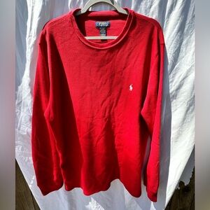 POLO SLEEPWEAR RED LONG SLEEVE